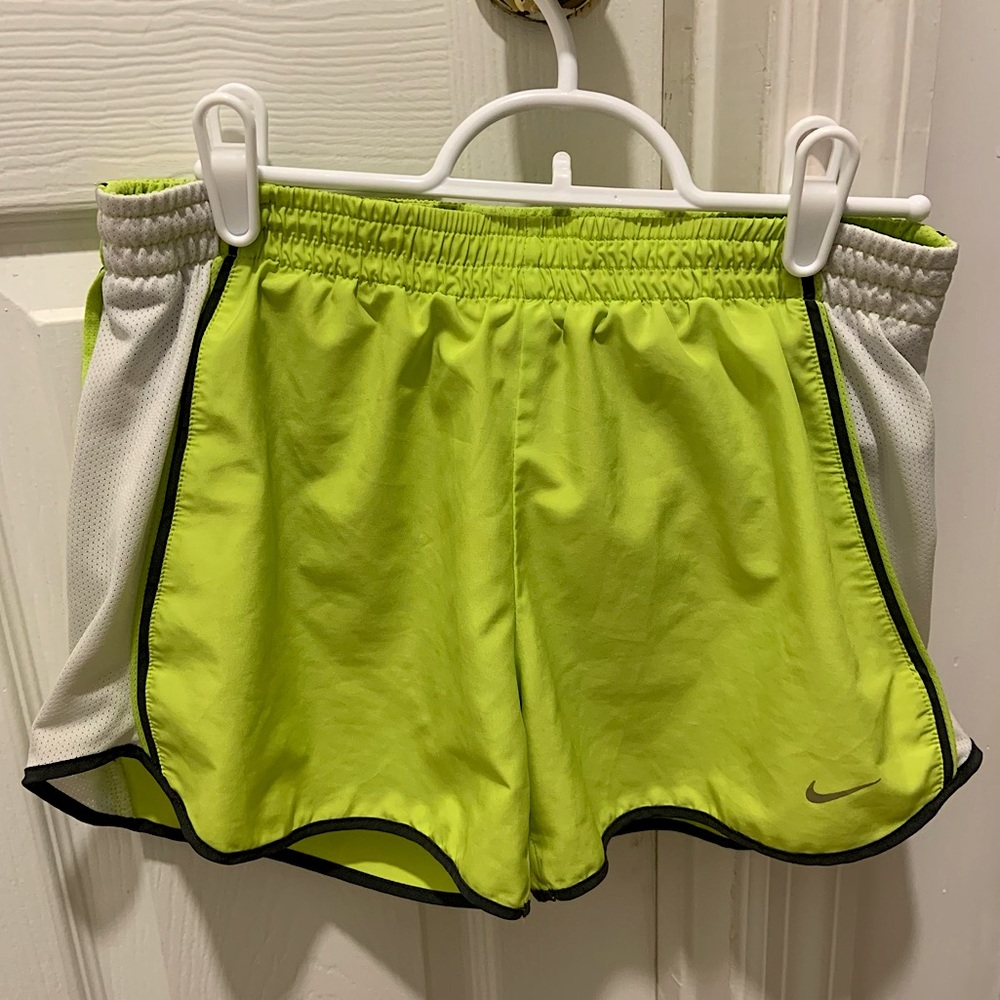Nike Dry-FIT Yellow Green Running Tempo Shorts